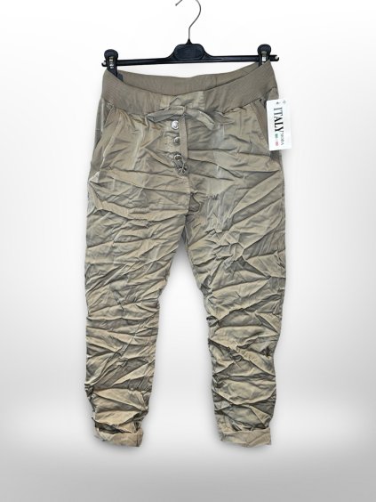 KALHOTY "KRINKL" SATÉN 61926 - CAPPUCCINO