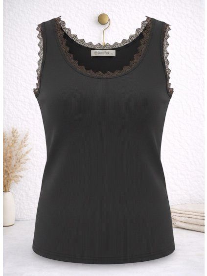 ÚPLETOVÉ TÍLKO KRAJKA - ČERNÁ