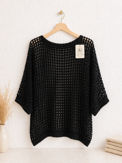 LIVE 5 - DÍRKOVÝ TOP - ČERNÁ