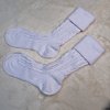 Ponožky  s copánkovým vzorem - bílé