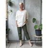 Basic triko Perfetto s dlouhým rukávem plussize - smetanová