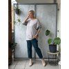 Basic triko Perfetto s dlouhým rukávem plussize - fango