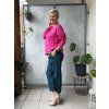 Basic triko Perfetto s dlouhým rukávem plussize - fuchsia