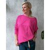 Basic triko Perfetto s dlouhým rukávem plussize - fuchsia