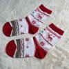 Vánoční ponožky  - bíločervené