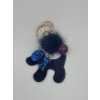 Charm - přívěsek na kabelky/klíče - pejsek modrý
