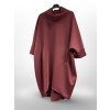 TUNIKOVÉ ŠATY S ROLÁKEM - BORDÓ