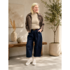 KALHOTY BARREL JEANS - MODRÁ
