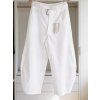 ODLEHČENÉ BARREL JEANS - BÍLÁ