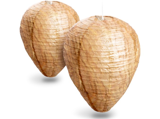 GARDIGO Atrapa lapač vosí, sršní hnízdo / papír+drát / sada 2 ks