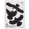 60088 Vogel Silhouetten Vogelschutz Aufkleber