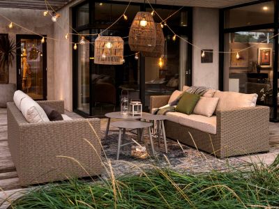 Ratanové sedačky na terasu sú vždy dobrou voľbou