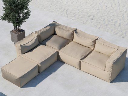 rambo textilna sedacka bezova