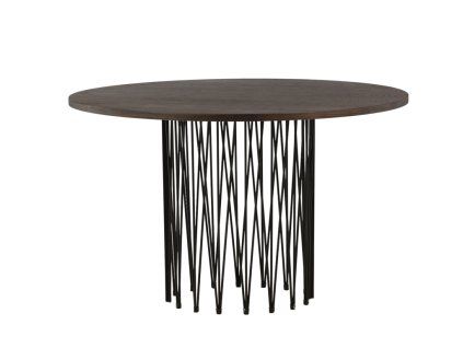 stone stol okruhly cierny