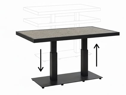 vyskovo nastavitelny outdoor stol Scale