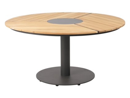 Peace moderny stol s drevenou teakovou doskou 4306 73 T