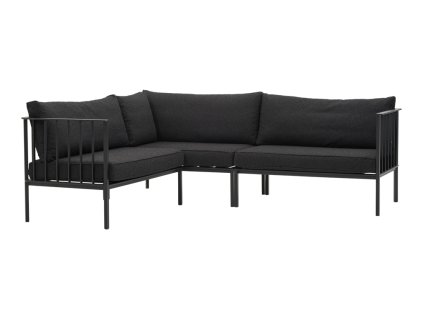 Upper rohova zahradna sedacka cierna