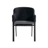 Záhradna stolička čierna CAIRO
