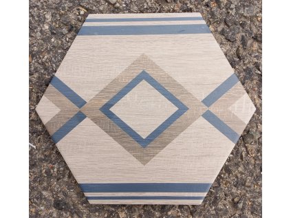 Deceram PAM DecoWood White MIX 25,8x29 Hex