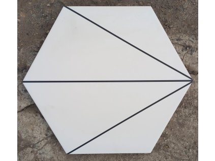 Deceram PAM Fabila Decor2 Blanco 25,8x29 Hex