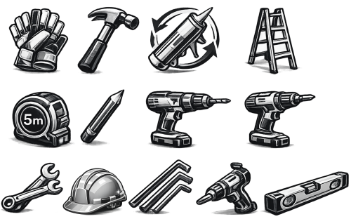 Náradie na montáž pergoly