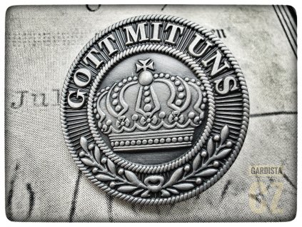 Kulatý odznak GOTT MIT UNS - koruna