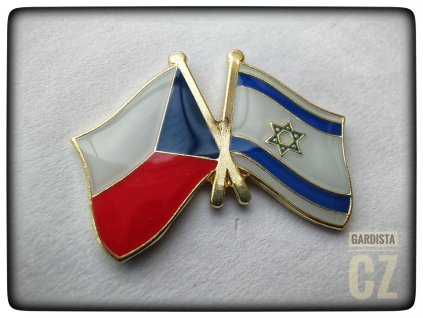Klopový odznak Česko - Izrael