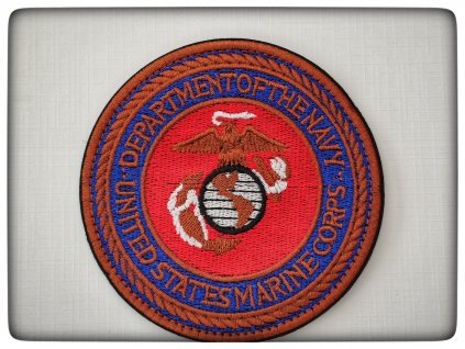 Nášivka USMC v barvě červené