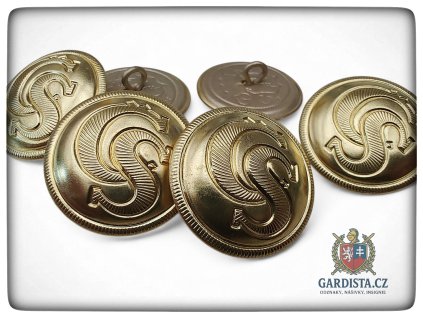 Knoflík uniformní - gravírovaný "ČS"