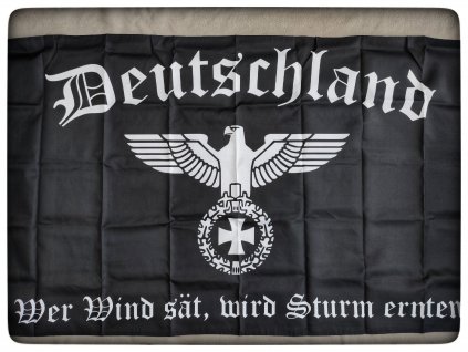 Vlajka DEUTSCHLAND - Kdo seje vítr, sklízí bouři