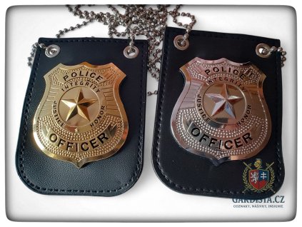 Policejní odznak rekvizitní OFFICER