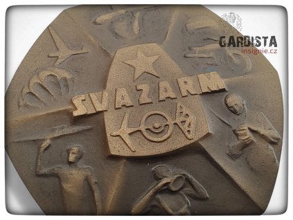 Bronová plaketa SVAZARM