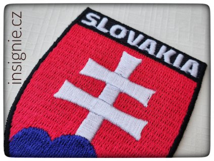 Nášivka slovenský kříž + SLOVAKIA