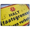 Výstražná cedule "HRANIČNÍ PÁSMO DDR" - retro