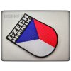 Nášivka půlkulatá s vlajkou a nápisem CZECH REPUBLIC