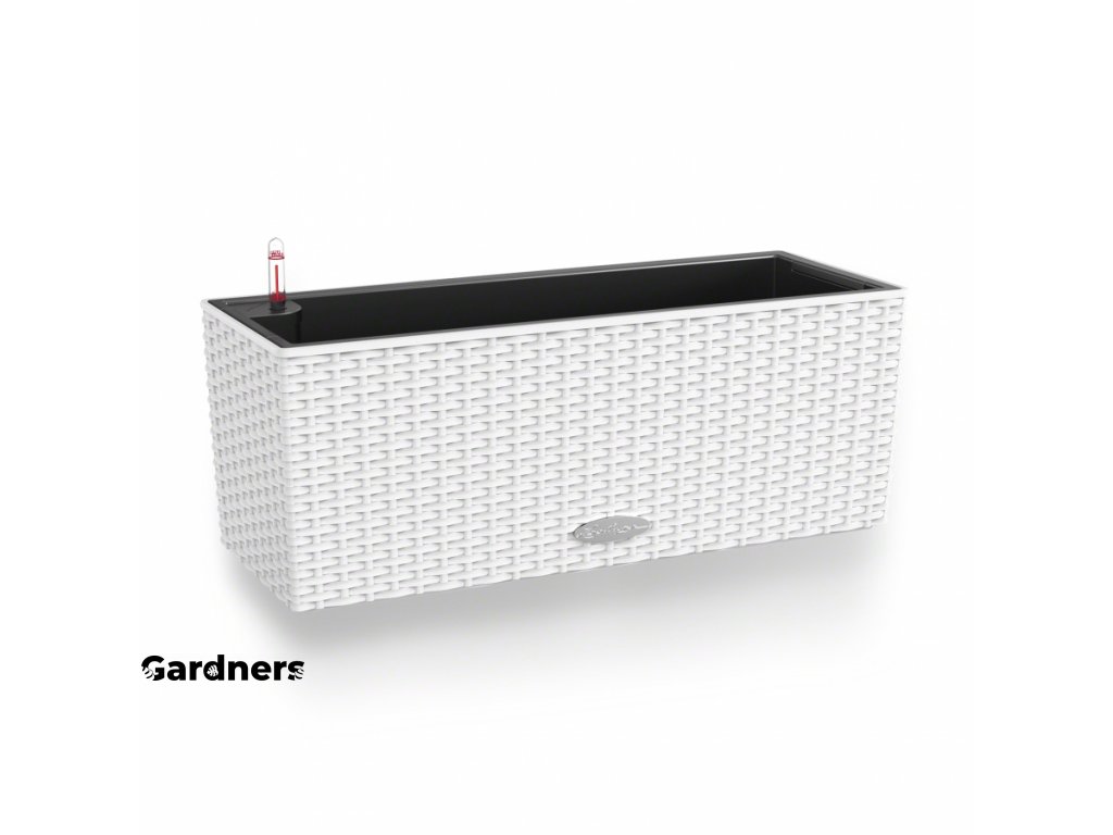 Samozavlažovací truhlík Balconera Cottage 50 cm, bílá