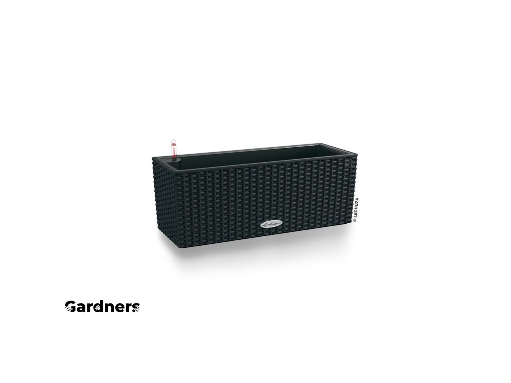Samozavlažovací truhlík Balconera Cottage 50 cm, černá