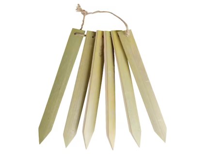 Bambusové štítky k rostlinám (6 ks)