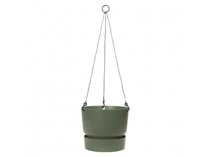 15860 zavesny kvetinac greenville hanging basket 24 cm zelena