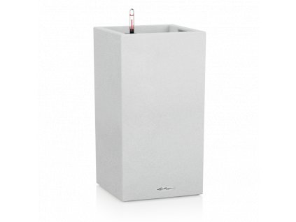 Samozavlažovací květináč Canto Stone Tower průměr 40 cm, výška 76 cm, bílá