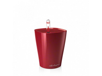 Samozavlažovací květináč Deltini Premium, průměr 14 cm, červená