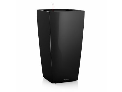 Samozavlažovací květináč Cubico Premium 40 cm, černá