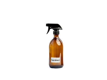 Skleněný rozprašovač GARDNERS 0,5 l, hnědá