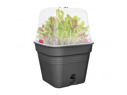 Květináč Green Basics growpot square all-in-1 20 cm , černá