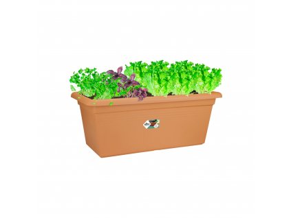 Truhlík Green Basics Garden XXL 100 cm, hnědá