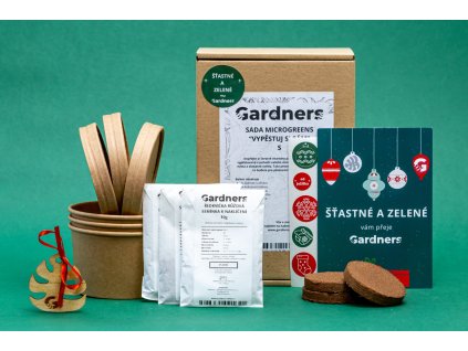 Vánoční dárková sada Microgreens Gardners %22Vypěstuj si sám%22, S