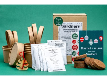 Vánoční dárková sada Microgreens Gardners %22Vypěstuj si sám%22, L