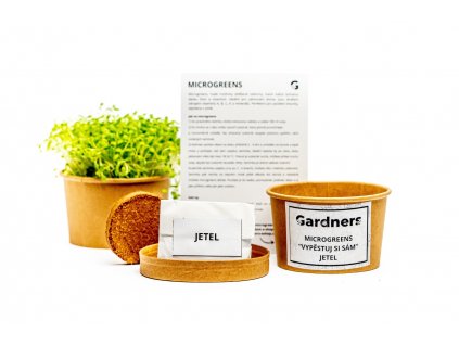 Microgreens Gardners %22Vypěstuj si sám%22 pěstební kelímek Jetel