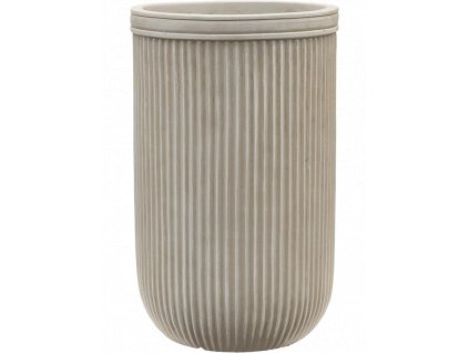 47973 1 obal baq vertical rib cylinder bezova prumer 30 cm