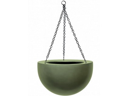 48192 1 obal baq gradient hanging bowl matna lesni zelena prumer 33 cm